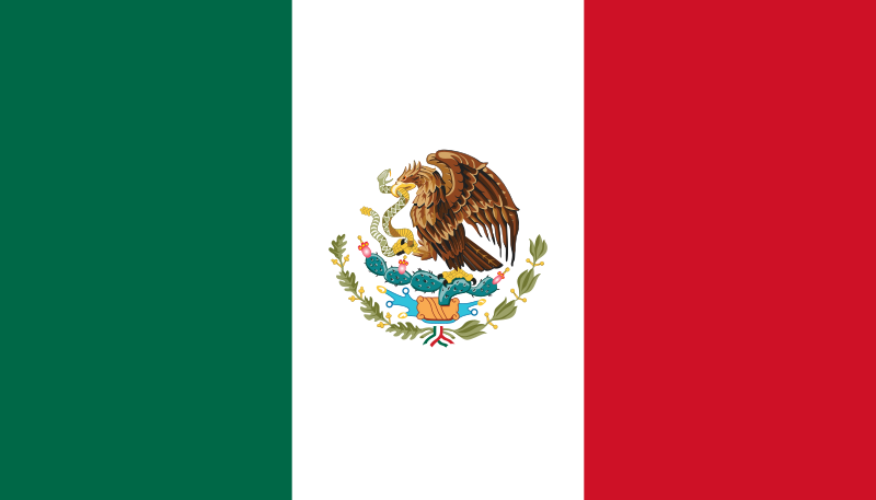 Tiedosto:Flag of Mexico.svg